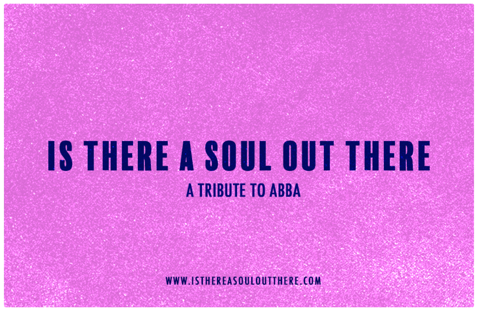 Pink glitter Is There a Soul Out There business card