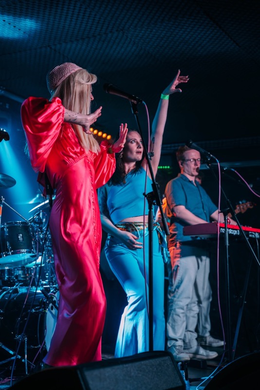 ABBA tribute singers performing live