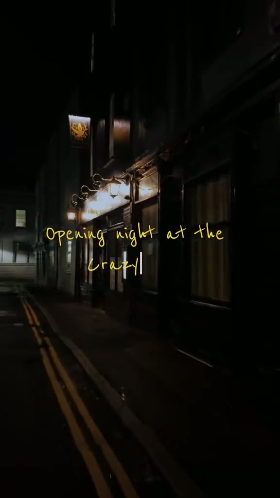 The Crazy Goose restaurant glowing on opening night